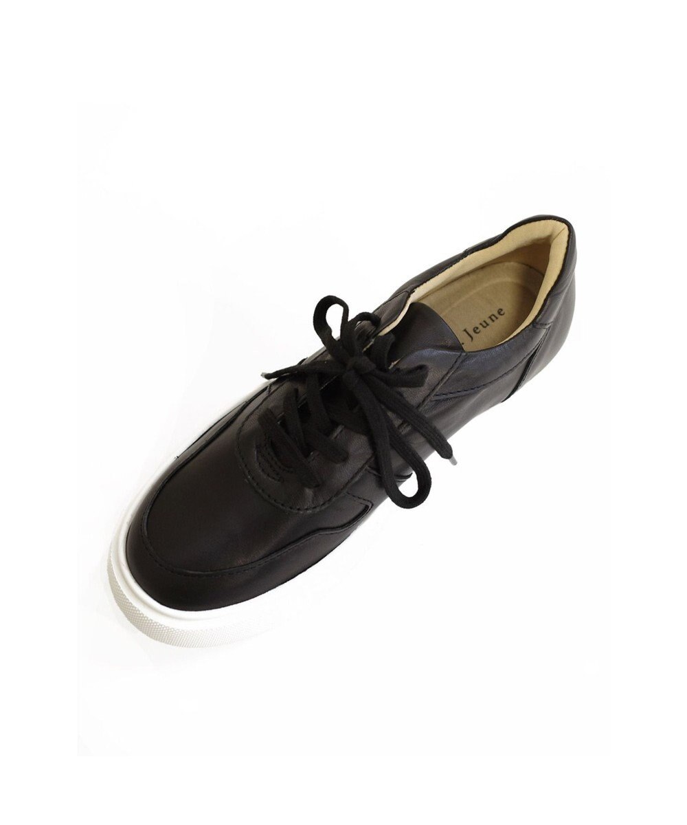 Pointer 日本製 本革軽量 大人厚底スニーカー 