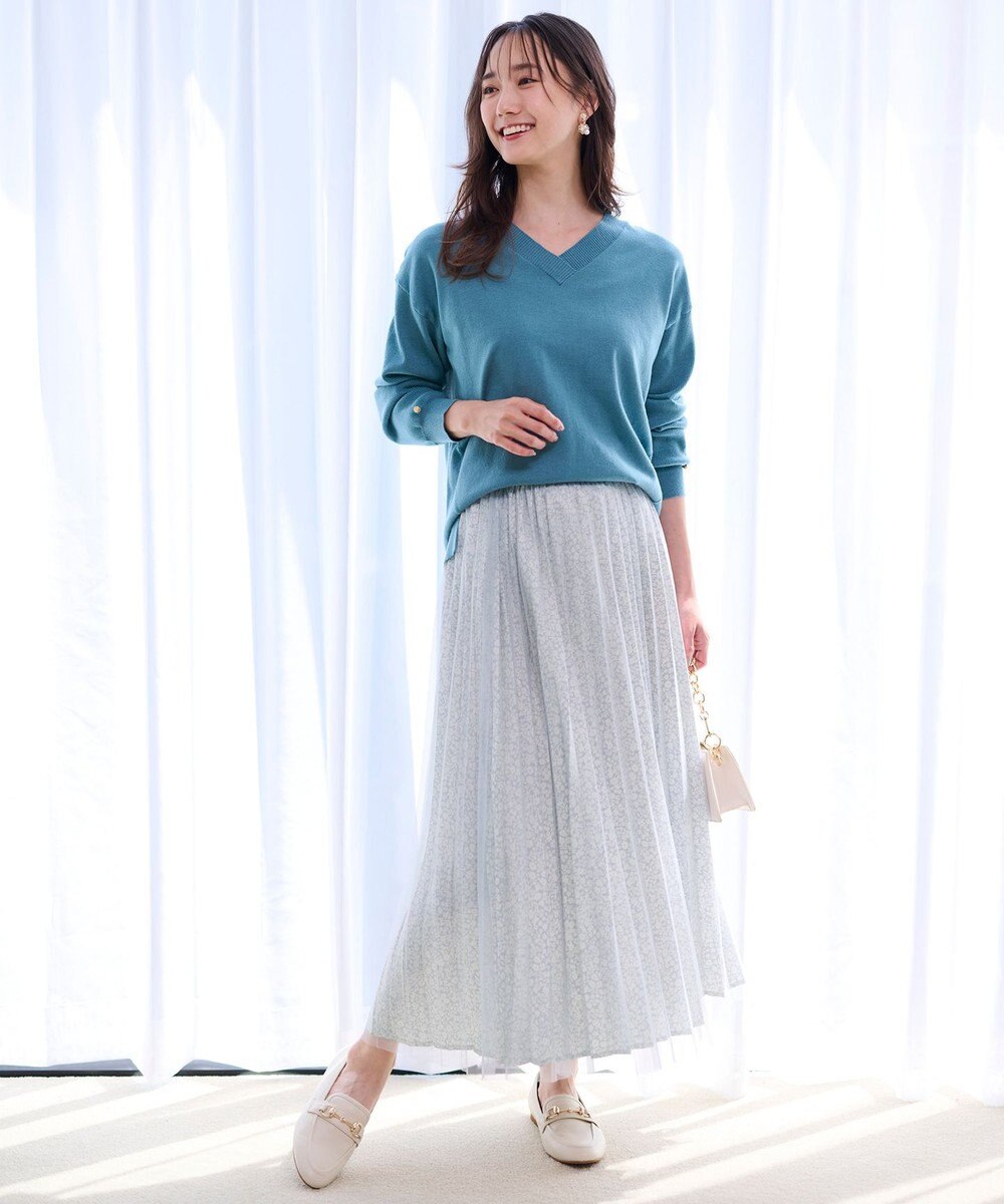 ANY SIS 【洗える】チュールレイヤードプリーツ スカート 