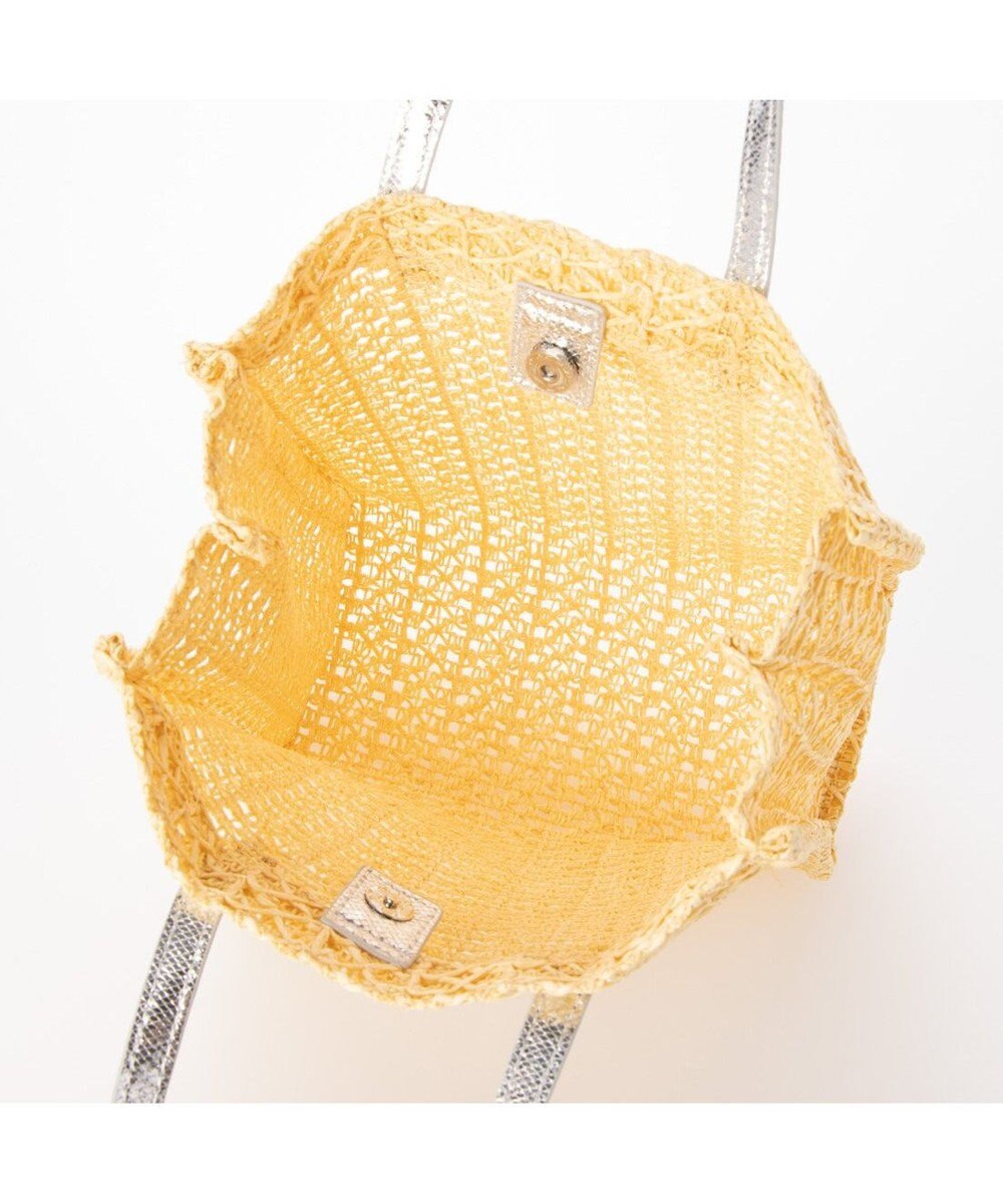 UNBILLION カシュカシュ cachecache / 透かし編みスクエアトートバッグ 