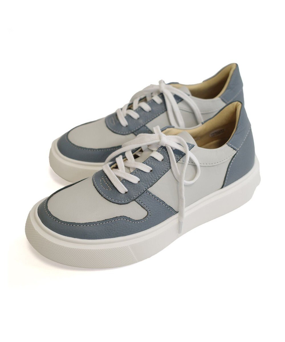 Pointer 日本製 本革軽量 大人厚底スニーカー 