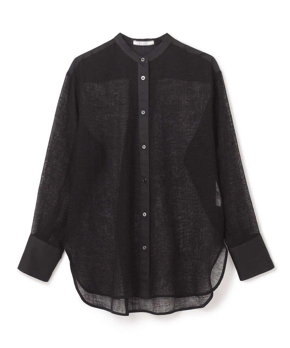 BEIGE， MATHIEU / バンドカラーシャツ 