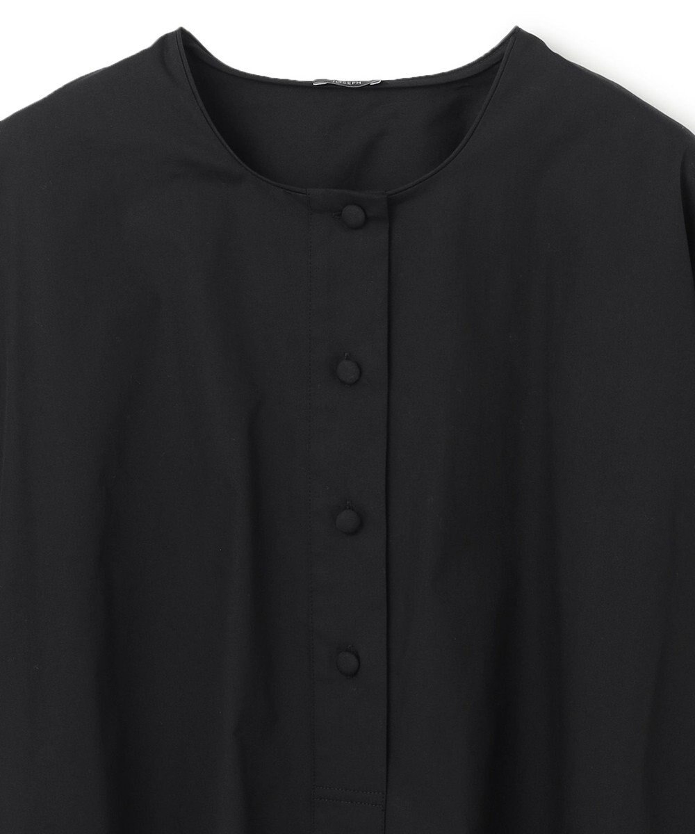 JOSEPH ポプリン　ノーカラープルオーバーブラウス 