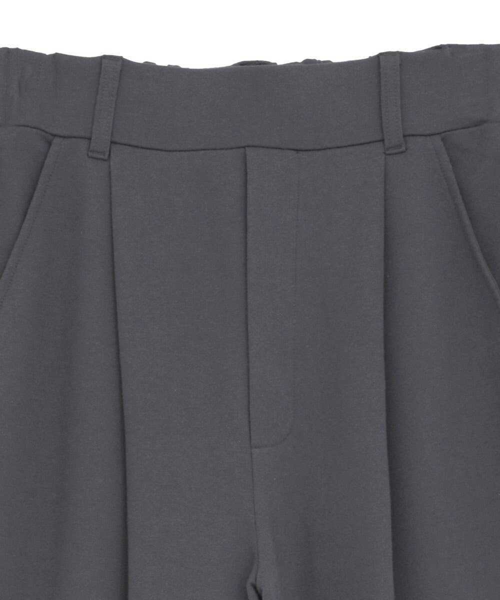 Green Parks フラワーくり抜き刺繍スウェットワイドパンツ 