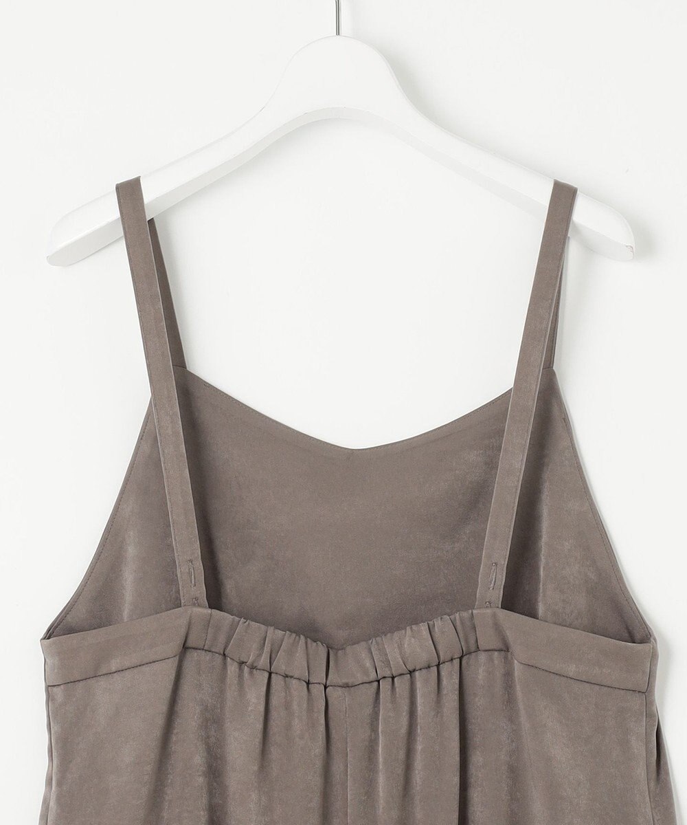 J.PRESS LADIES L 【洗える】マロンサテン キャミソール ワンピース 