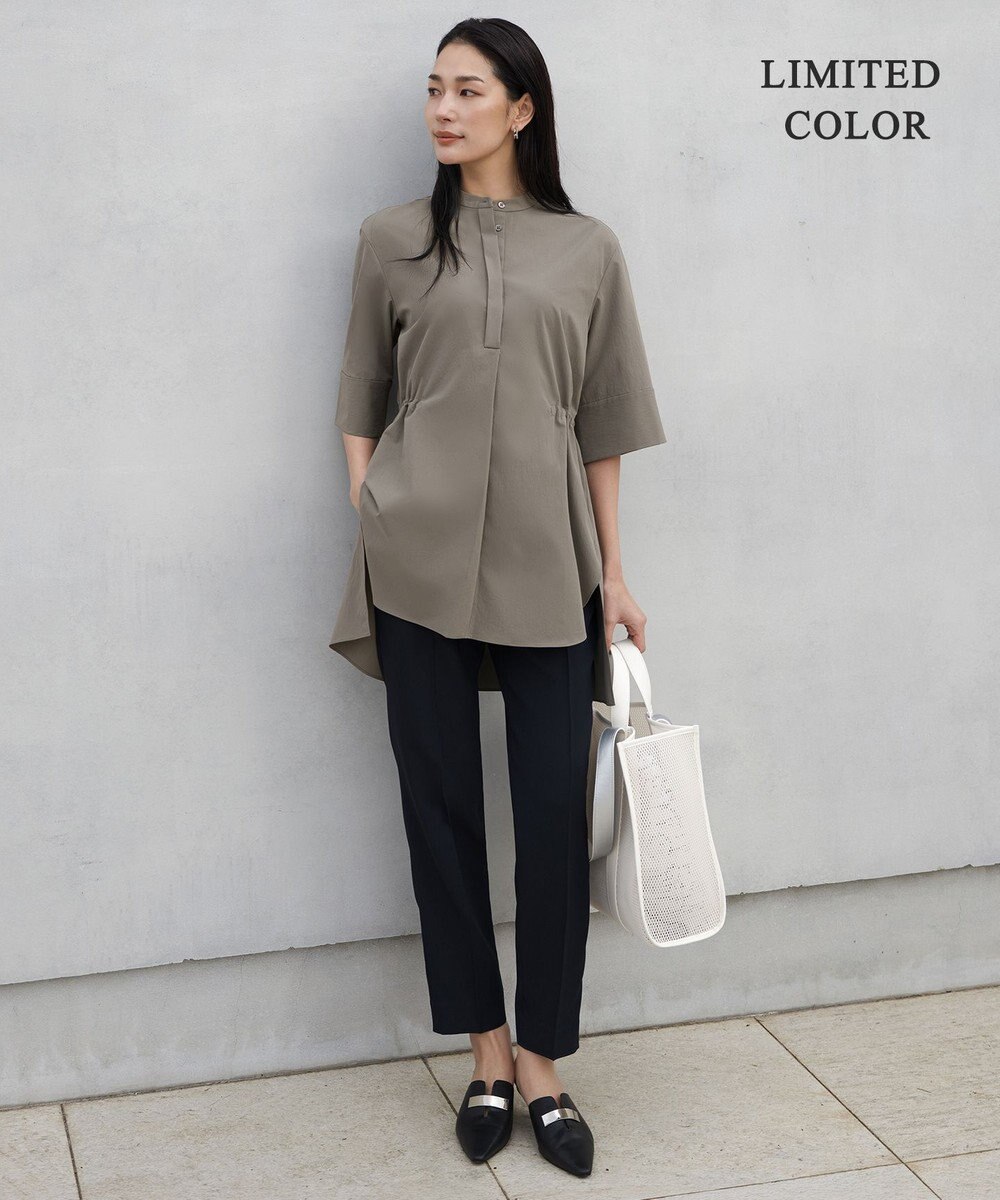 ICB 【WEB限定カラーあり】FluidBackSatin ドロストパンツ 