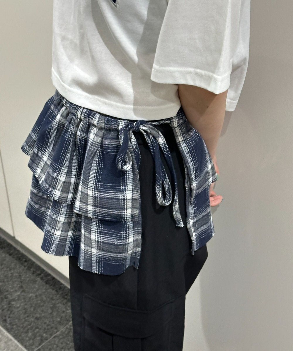 WEGO チェックラップスカート 