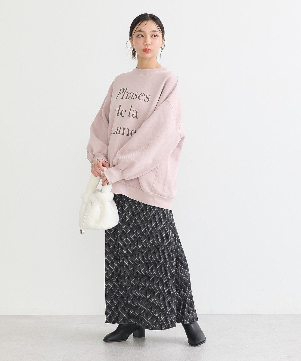 earth music&ecology Ｐｈａｓｅｓ　ｄｅ　ｌａ　Ｌｕｎｅルーズスウェット 