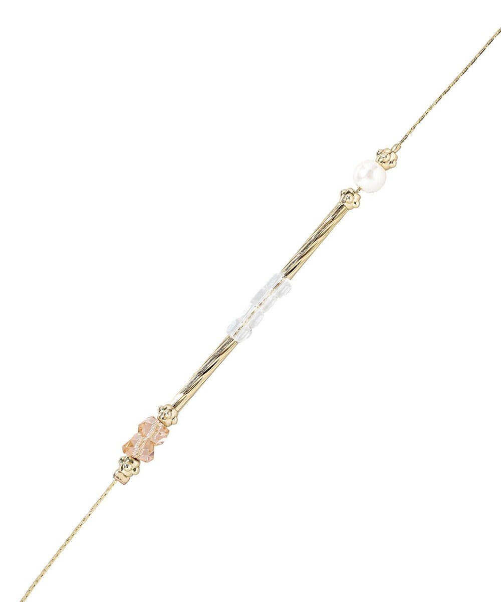 YECCA VECCA ガラスMIXロングネックレス 