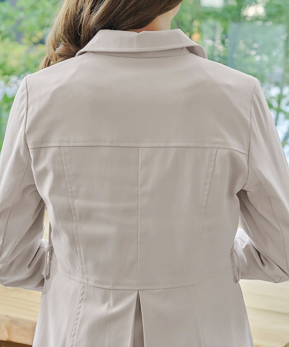 Tiaclasse L 【洗える】リボンベルト付きトレンチコート 