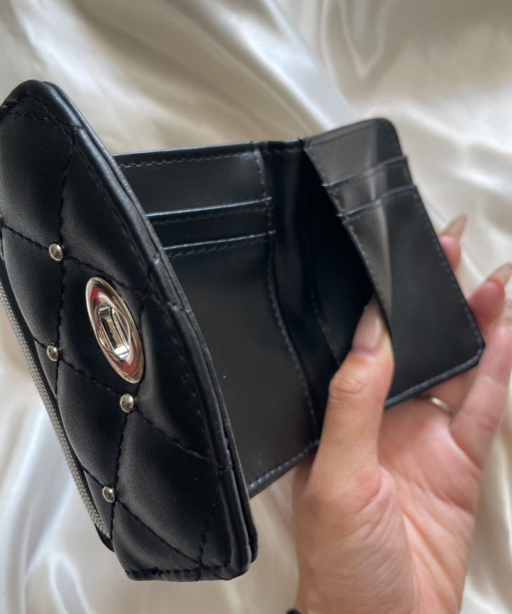 WEGO スタッズキルティングウォレット 