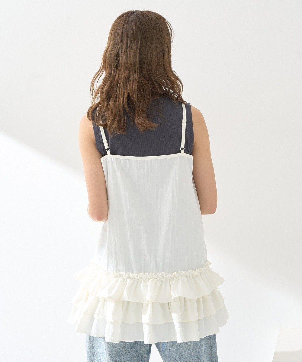 earth music&ecology 裾フリルキャミワンピース 