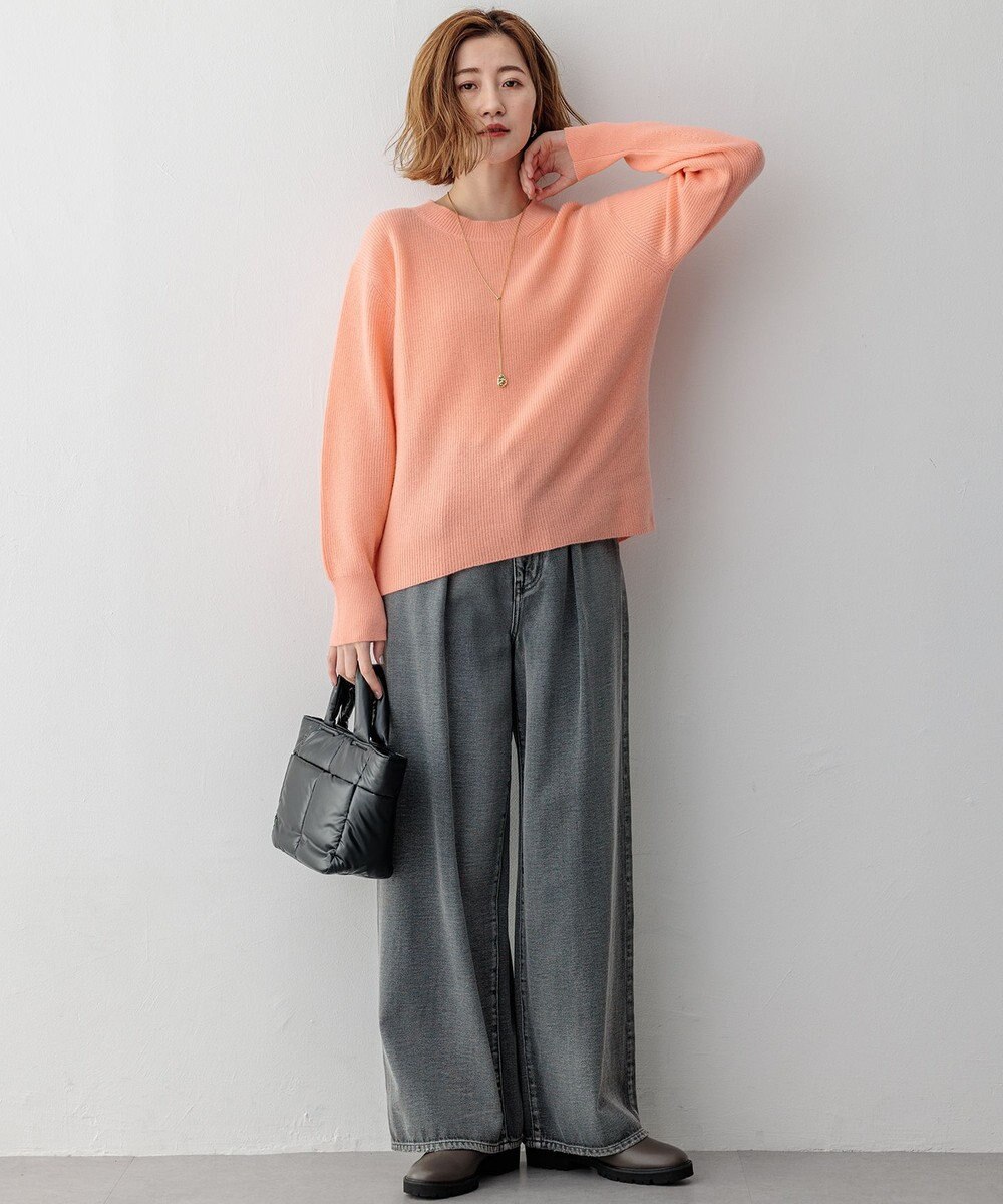 23区 【洗える】ウールカシミヤ クルーネック ニット 