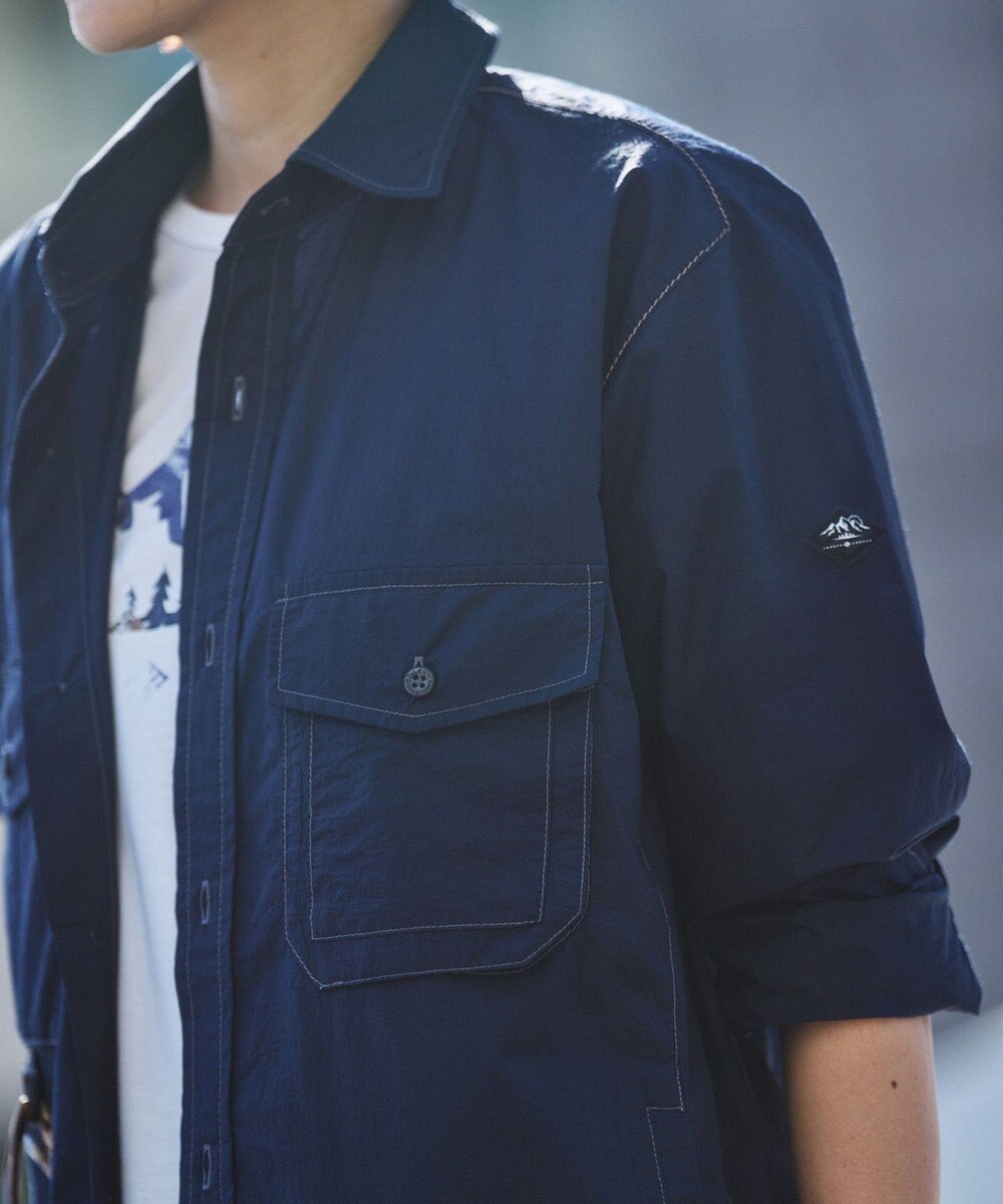 JOSEPH ABBOUD MOUNTAIN 【軽量/ECO撥水/ストレッチ/男女兼用】ライトワッシャー アウトドアシャツ 