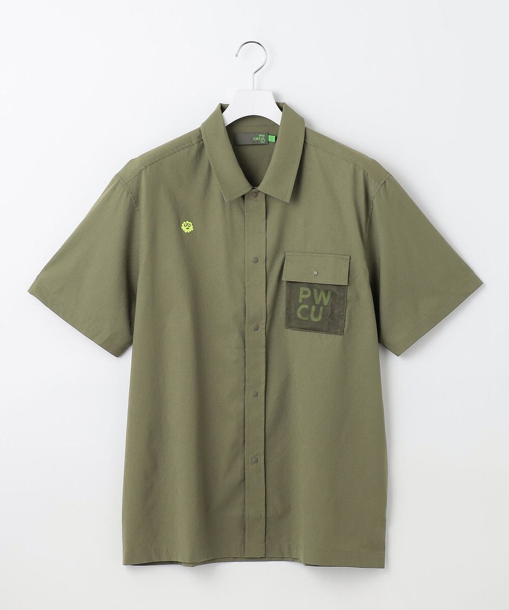 PW CIRCULUS 【UV遮蔽率97.8% / 軽量のDotAir / 高通気 / 軽撥水】【MEN】メッシュポケットシャツ ゴルフ 