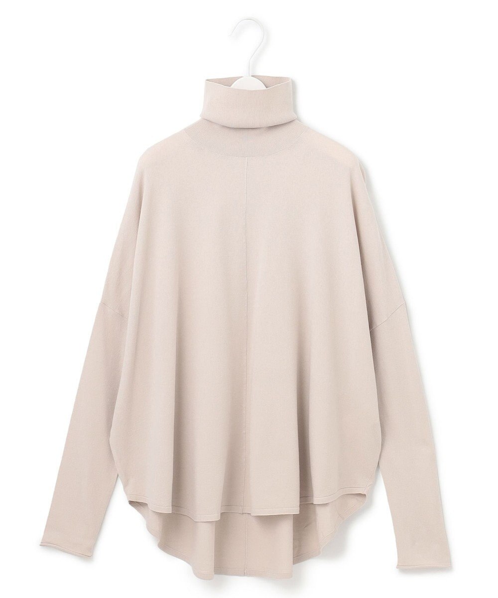 ICB 【洗える】ヴィスコースワイド ハイネックプルオーバー 