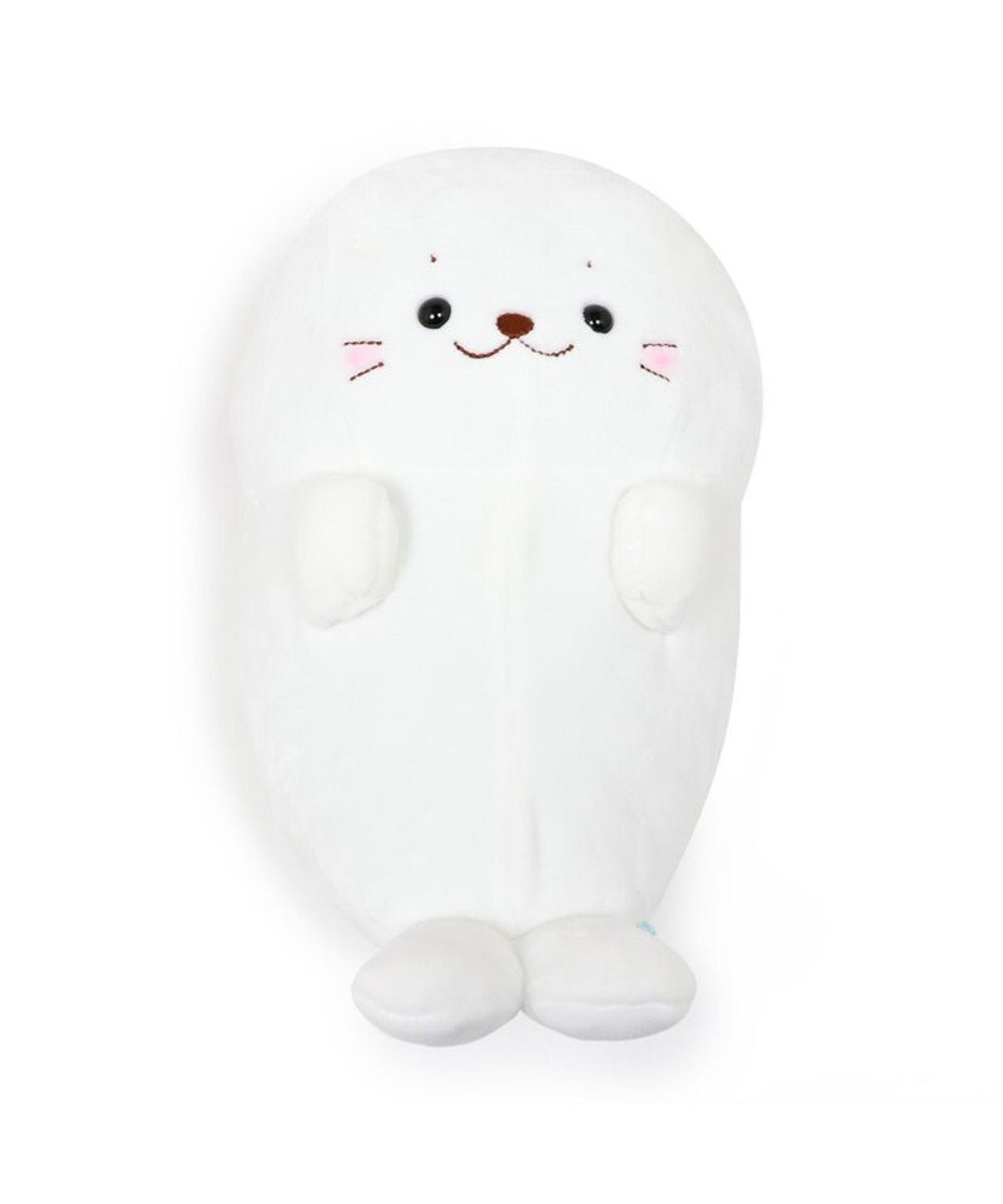 しろたん ごろりん 抱き枕 ぬいぐるみ 48cm ぬいぐるみ 抱きぐるみ 抱きまくら プレゼント ギフト あざらし アザラシ かわいい キャラクター マザーガーデン テレワーク お家時間 おうちじかん イエナカ Mother Garden ファッション通販 公式通販 オンワード