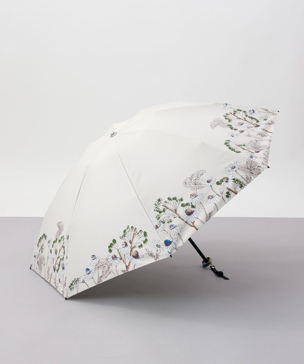 AURORA JILL STUART（ジル スチュアート） ボタニカルプリント晴雨兼用傘（折り畳み・ミニ傘） グリーン
