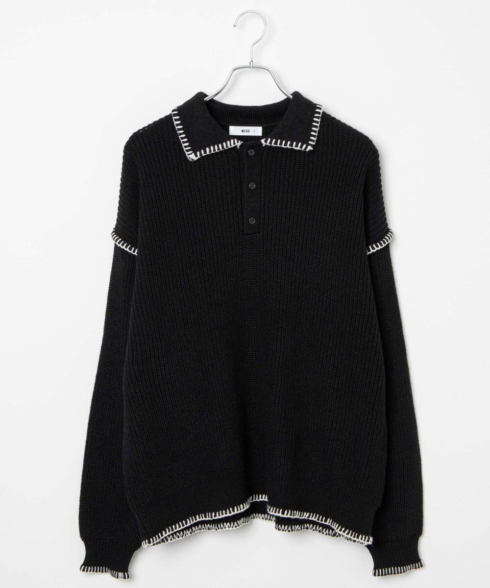 WEGO ハンドステッチポロプルオーバー 