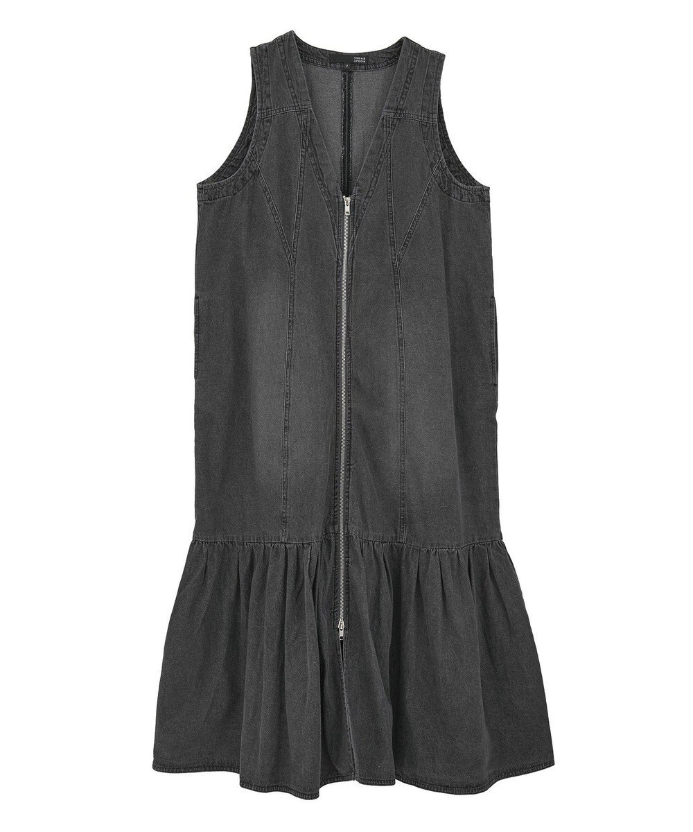 Green Parks ・ＳＵＧＡＲ　ＳＰＯＯＮ　Ｗ－ＺＩＰデニムロングワンヒ 