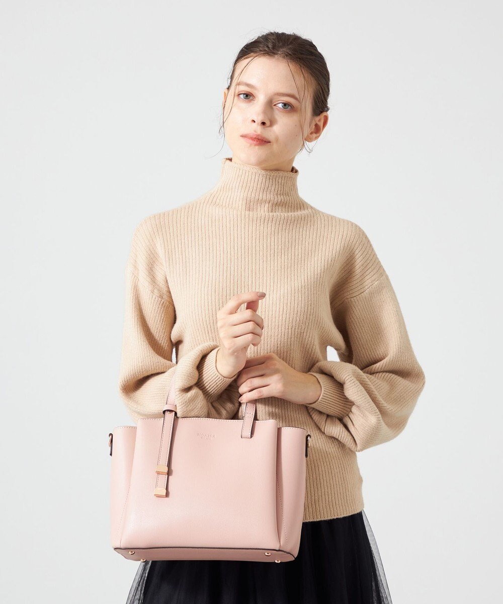 LA BAGAGERIE 【MONICA】ボウタイリボンハンドバッグ 