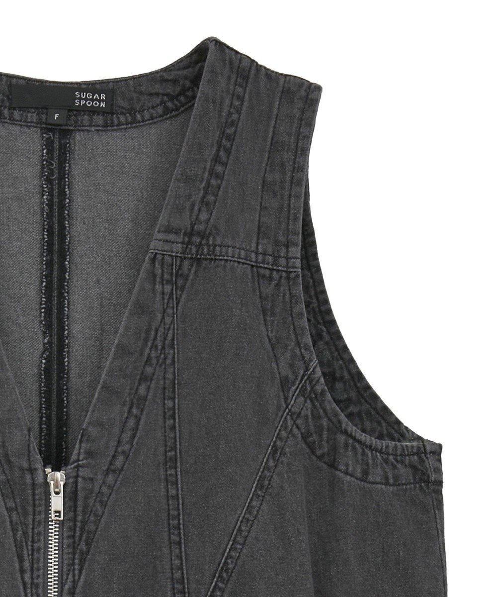 Green Parks ・ＳＵＧＡＲ　ＳＰＯＯＮ　Ｗ－ＺＩＰデニムロングワンヒ 