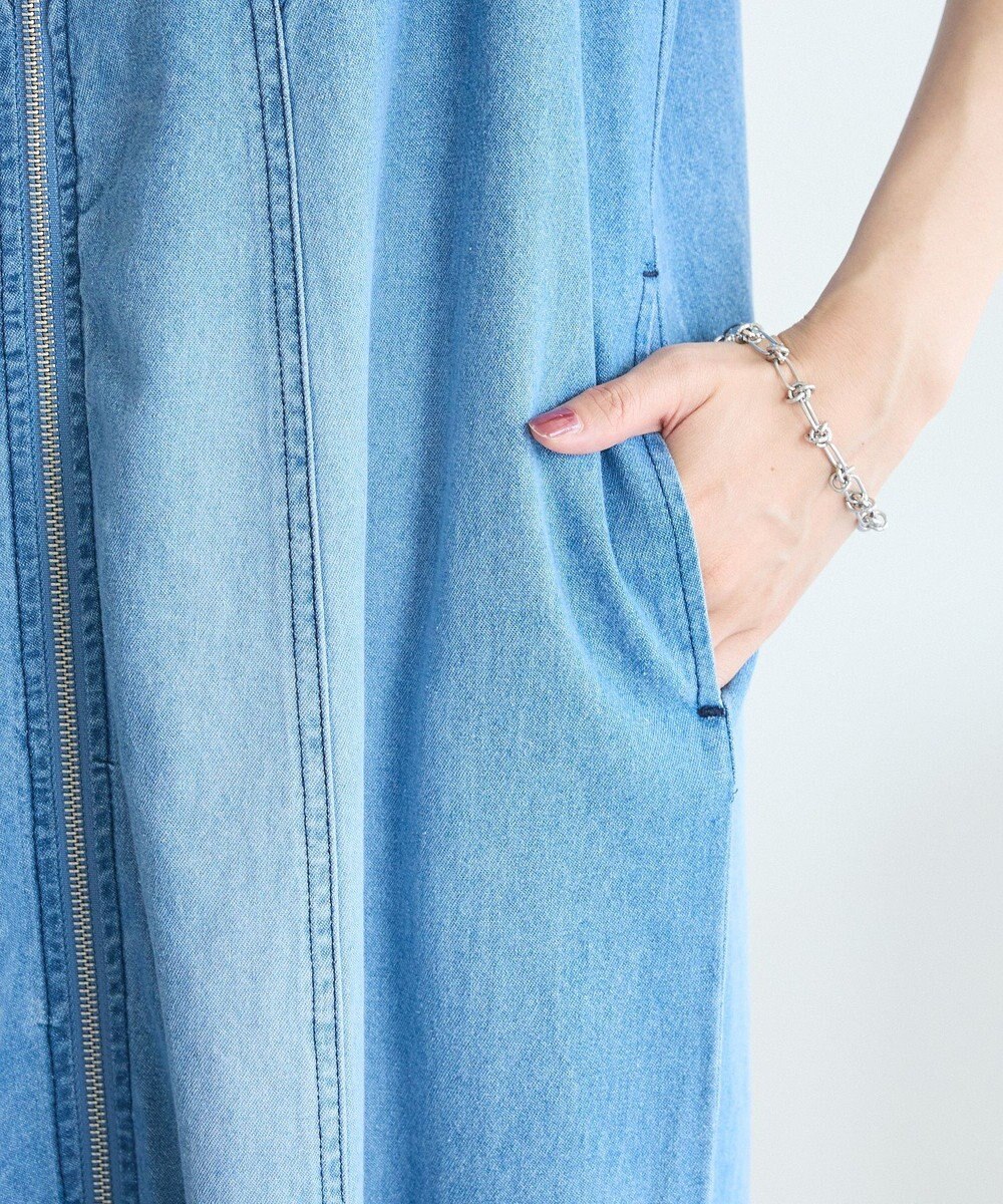 Green Parks ・ＳＵＧＡＲ　ＳＰＯＯＮ　Ｗ－ＺＩＰデニムロングワンヒ 