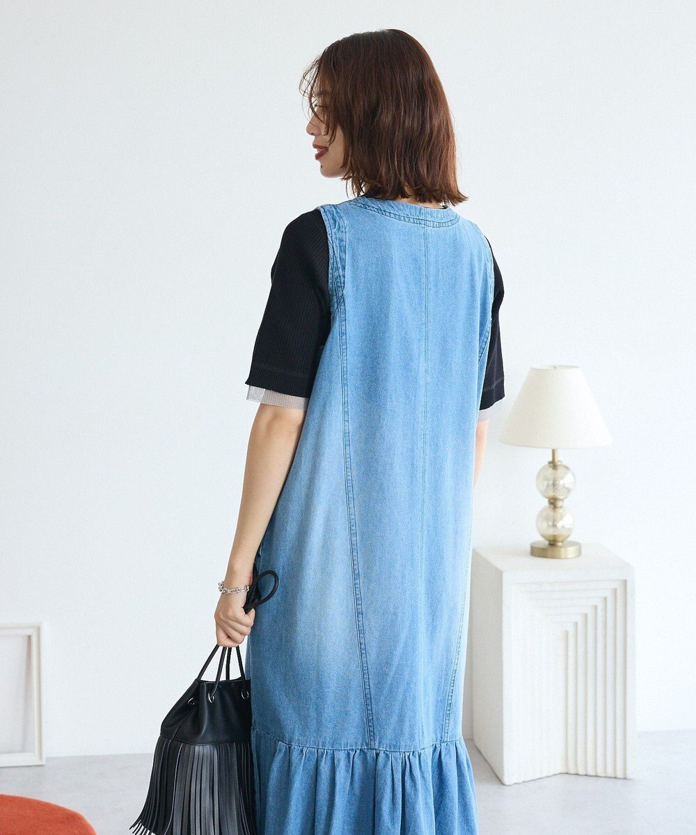 Green Parks ・ＳＵＧＡＲ　ＳＰＯＯＮ　Ｗ－ＺＩＰデニムロングワンヒ 