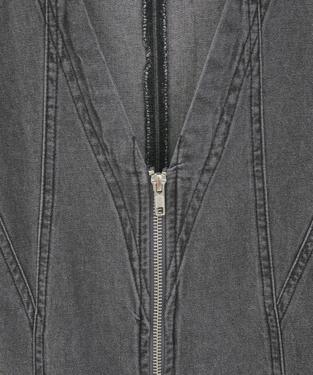 Green Parks ・ＳＵＧＡＲ　ＳＰＯＯＮ　Ｗ－ＺＩＰデニムロングワンヒ 