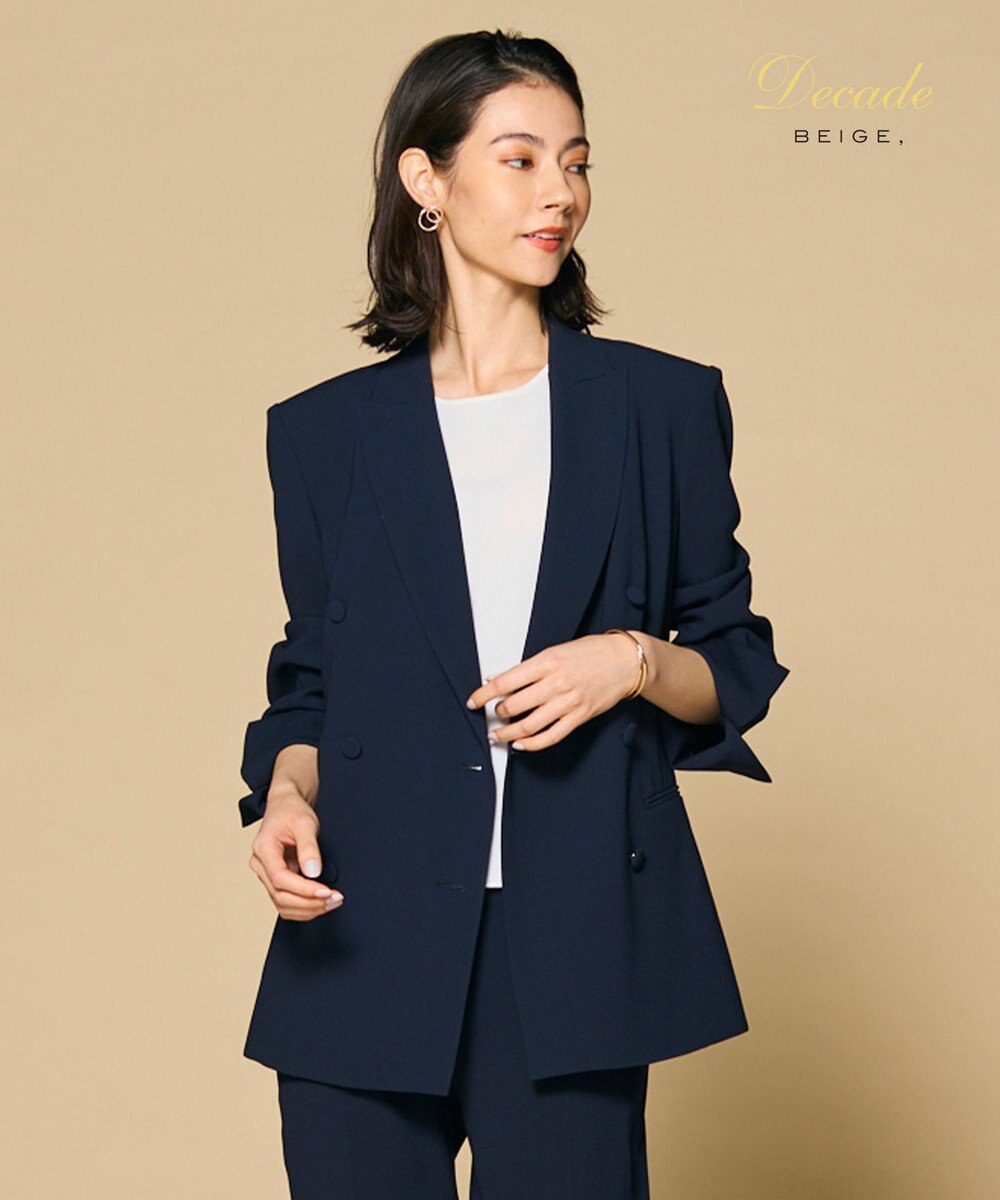 BEIGE， 【洗える】CINDY / ダブルブレストジャケット 