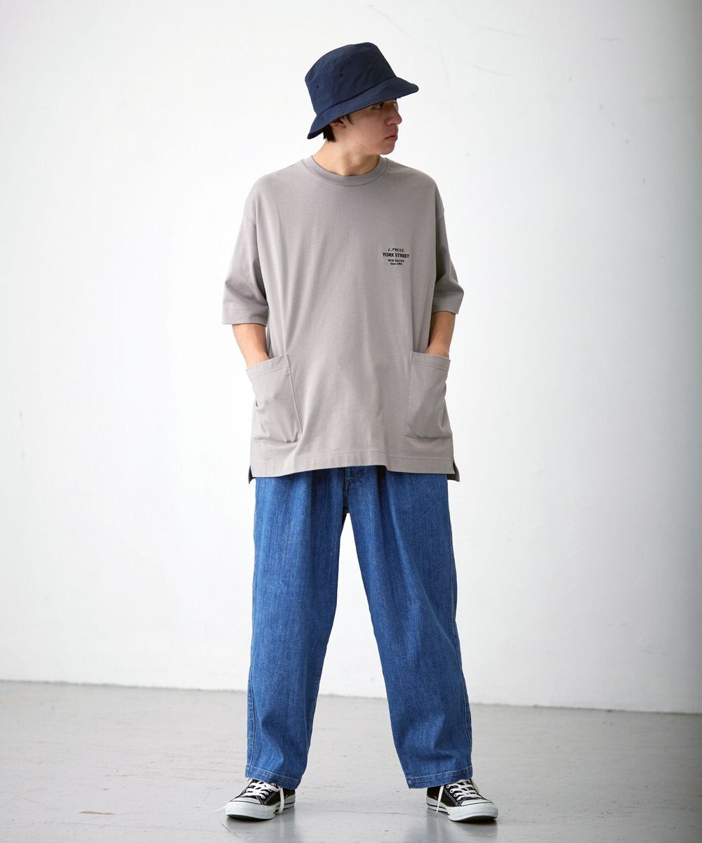 J.PRESS YORK STREET 【UNISEX】ワンポイント腰ポケットTシャツ 