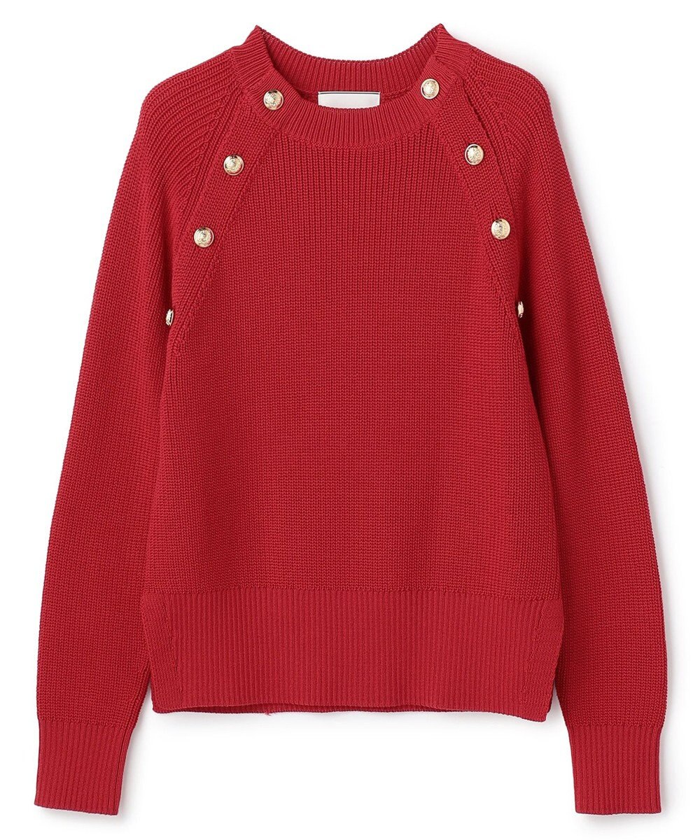 BEIGE， HELIODOR / スポンディッシュマリンボタンニット 