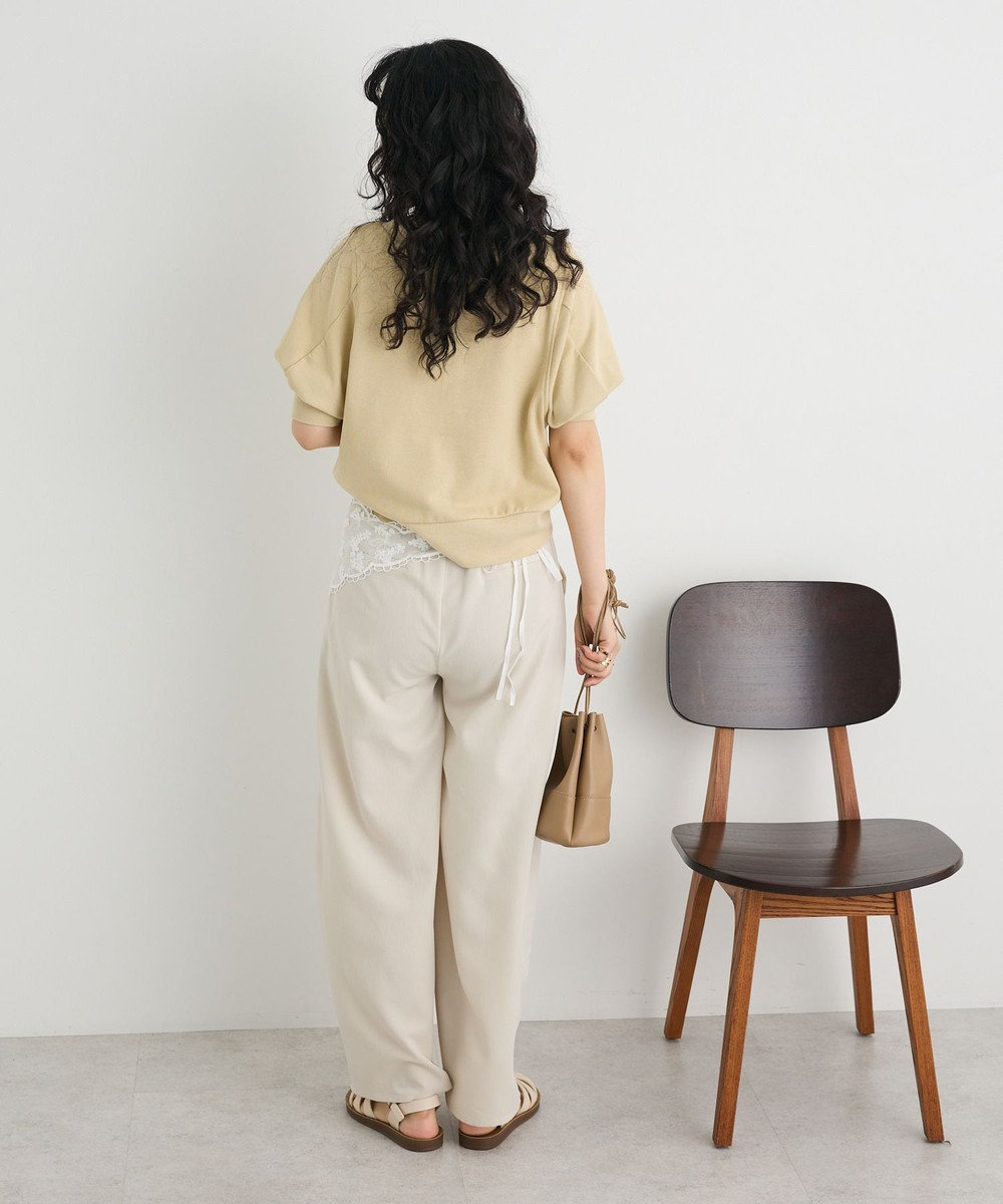 CRAFT STANDARD BOUTIQUE TC裏毛ボリュームハーフスリーブプルオーバー 