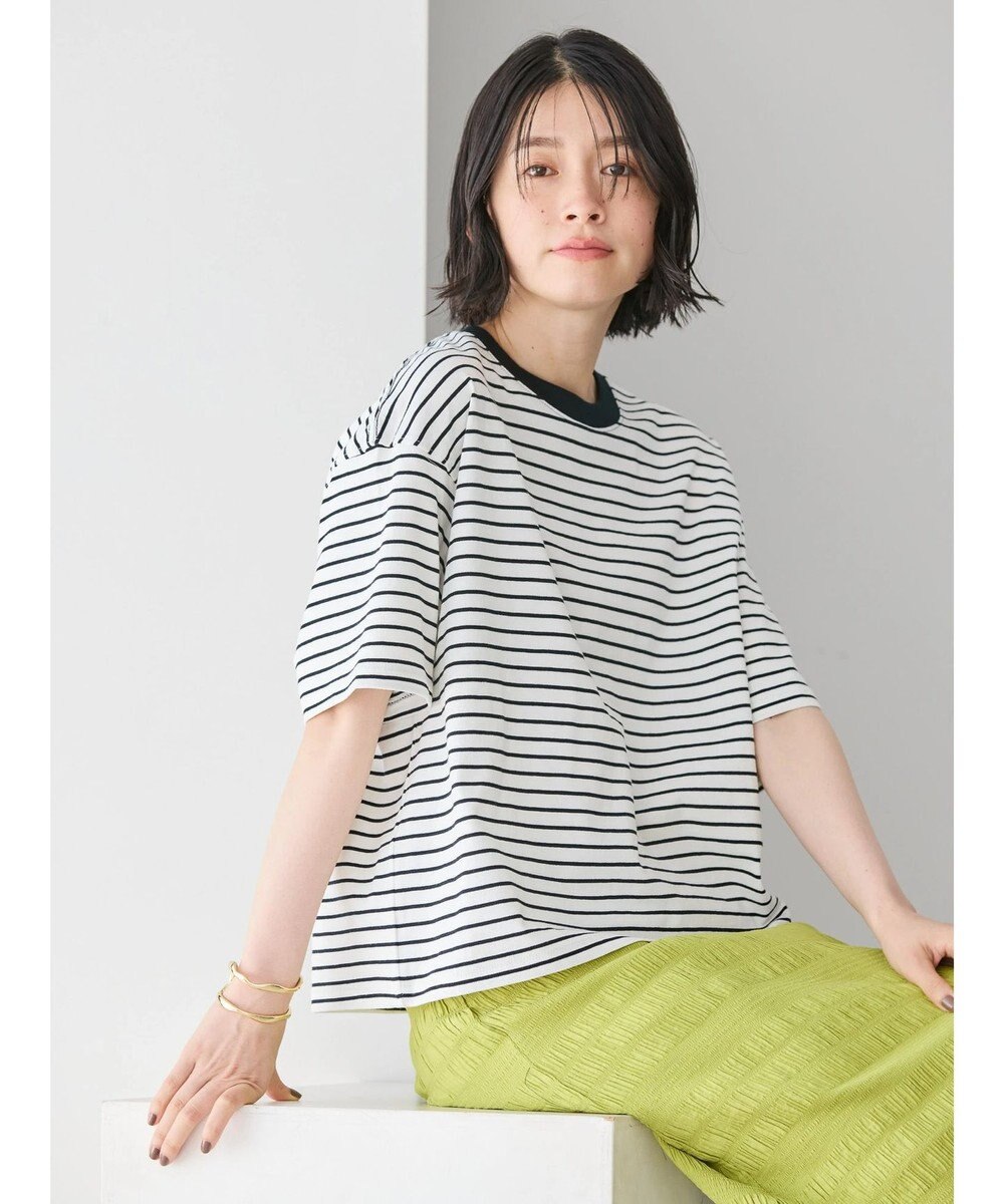 AMERICAN HOLIC ボーダーショートカットプルオーバー 