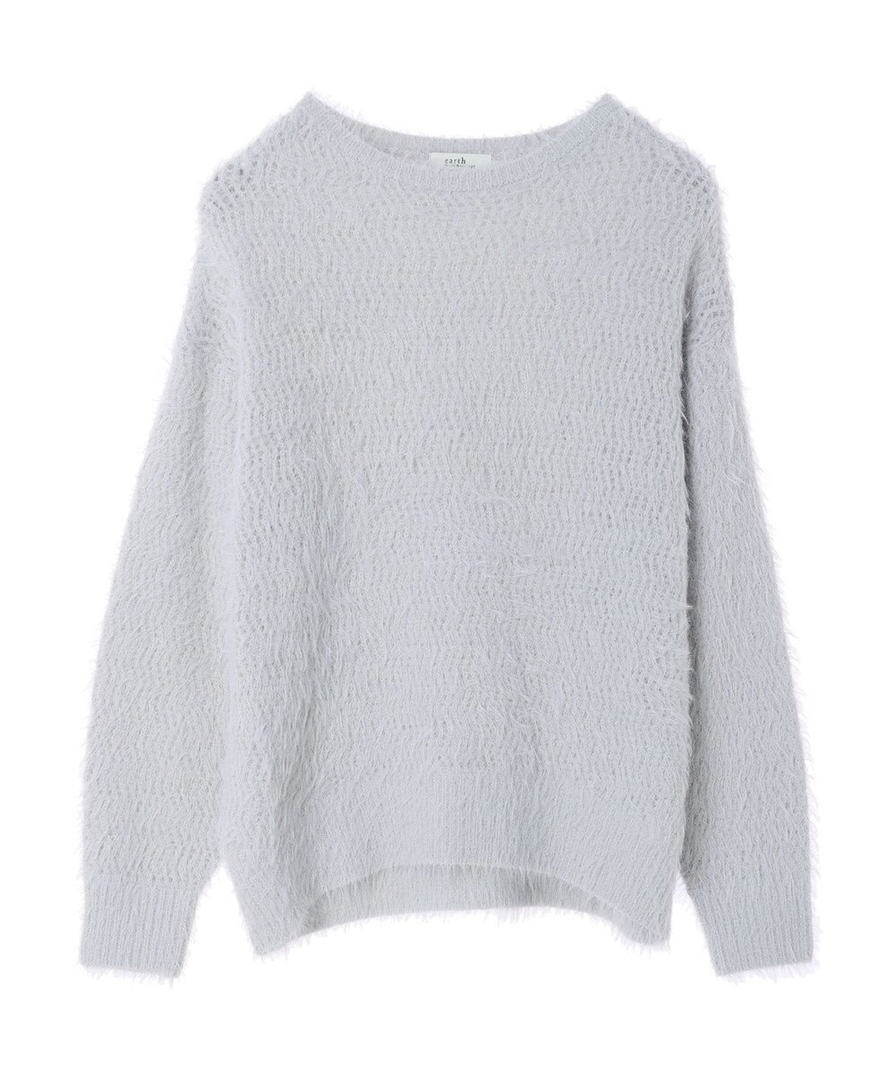 earth music&ecology ゆるモヘアライクレースニット 