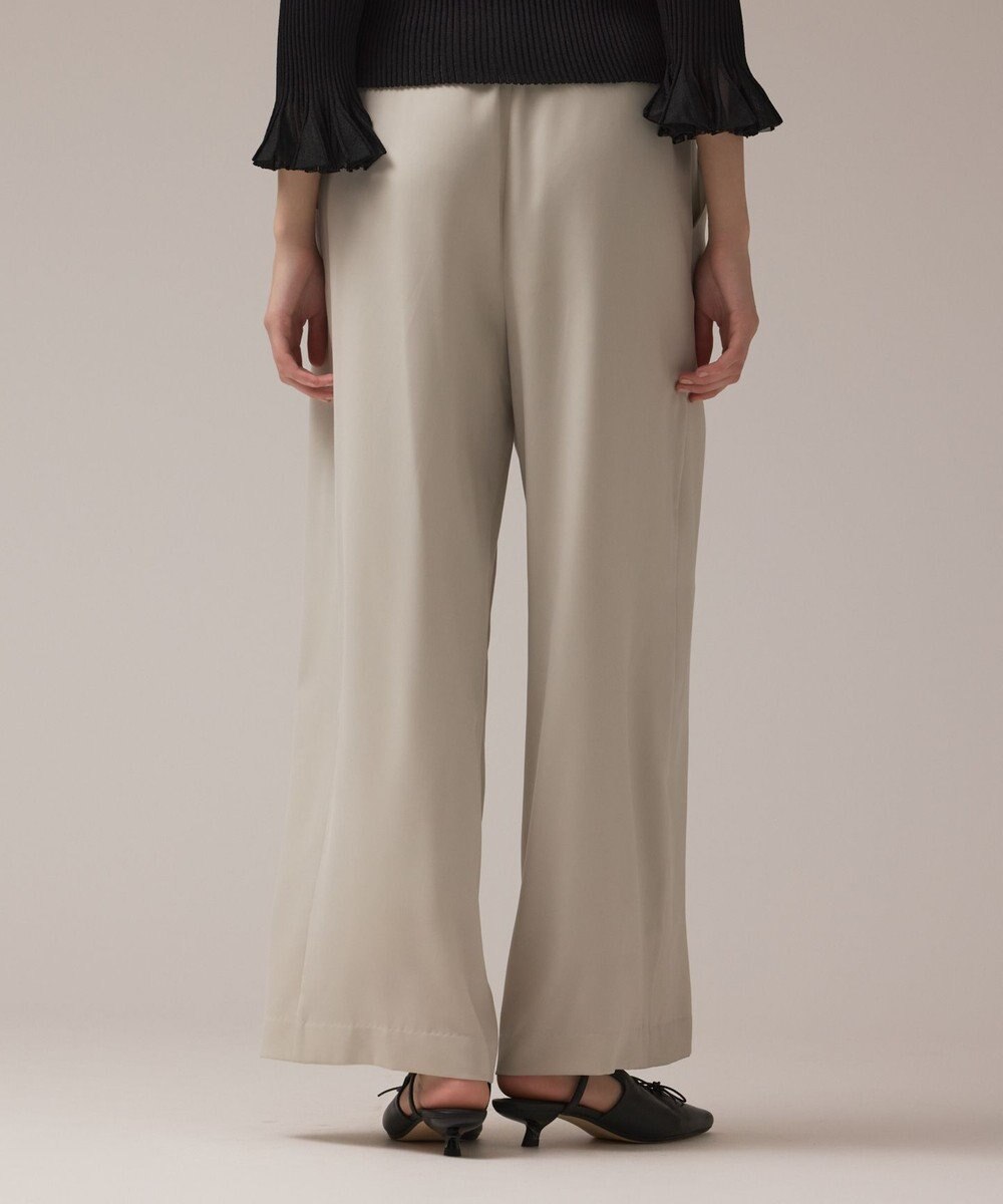 GRACE CONTINENTAL サテンワイドパンツ 