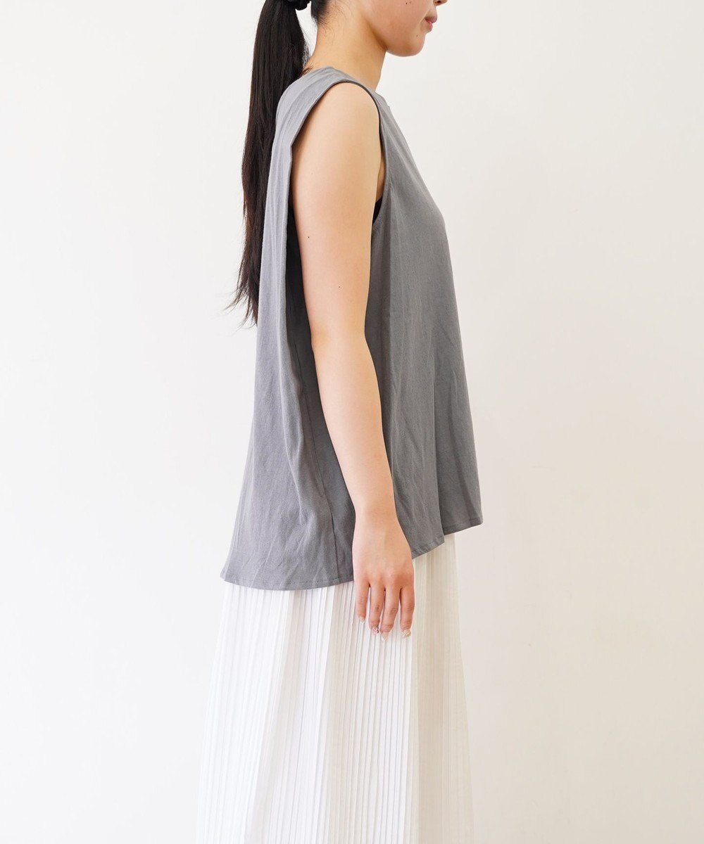 TOQUE 〈大草直子さんアドバイザー〉 【天然素材】タンギス コットン天竺ノースリーブ 