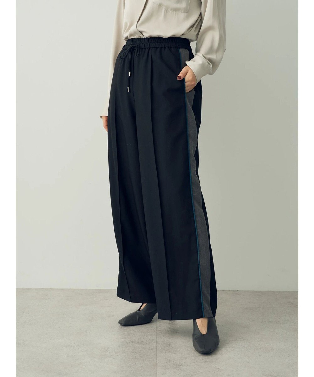 配色ラインタックワイドパンツ / YECCA VECCA | ファッション通販  
