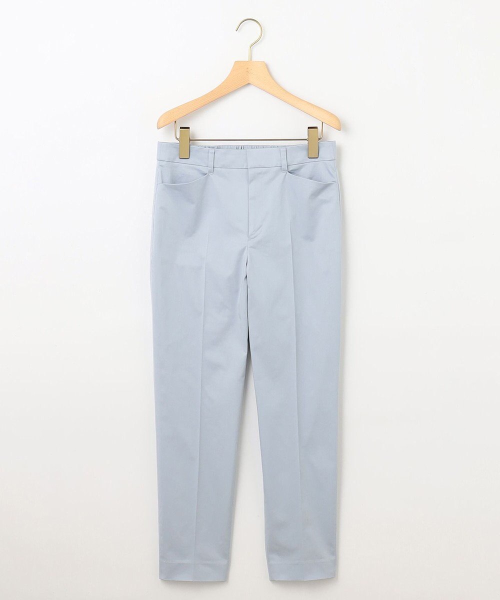 組曲 【WEB限定】サテンストレッチ クロップドパンツ 