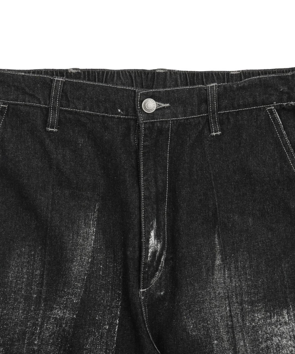 WEGO メタリックプリントデニムパンツ 