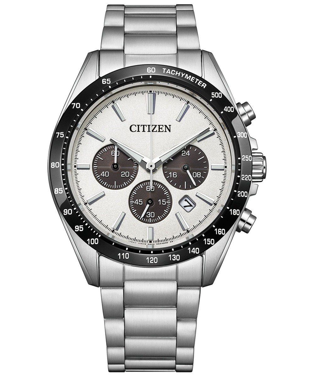 CITIZEN 【電池交換不要】オンオフで活躍するスタンダードなクロノグラフ CA4764-57A 
