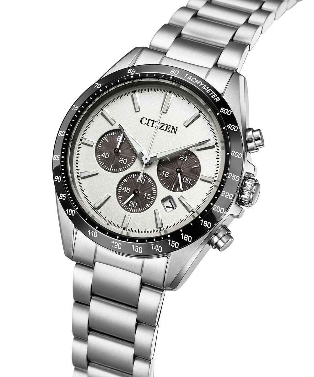 CITIZEN 【電池交換不要】オンオフで活躍するスタンダードなクロノグラフ CA4764-57A 