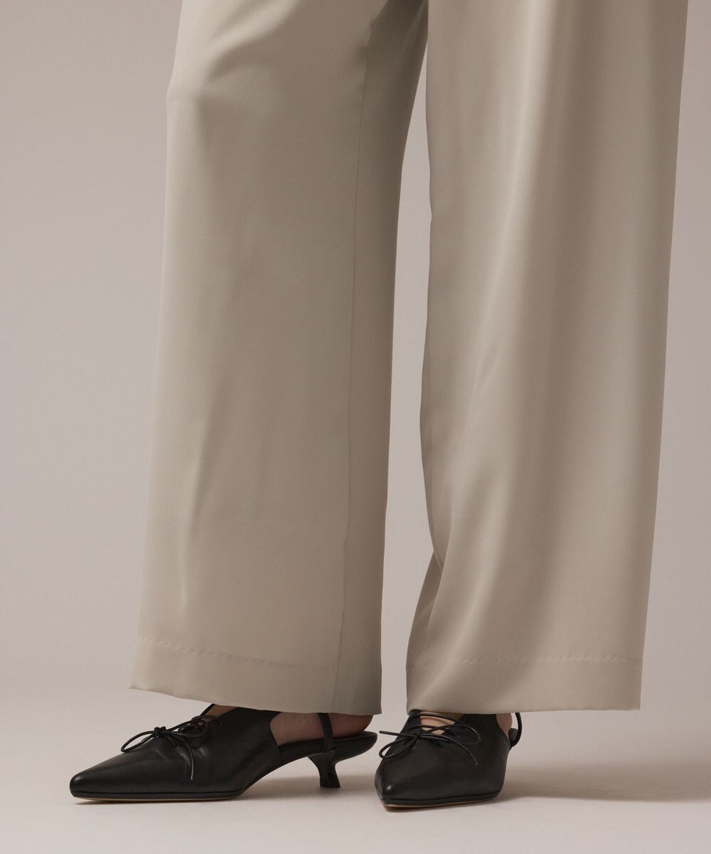 GRACE CONTINENTAL サテンワイドパンツ 