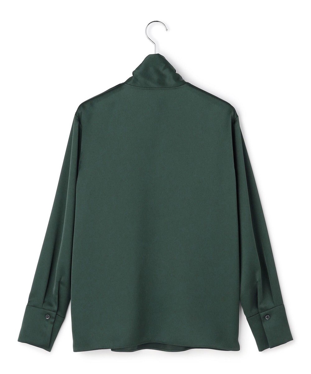 ICB 【WEB限定】 ドレープサテン ボウタイブラウス 