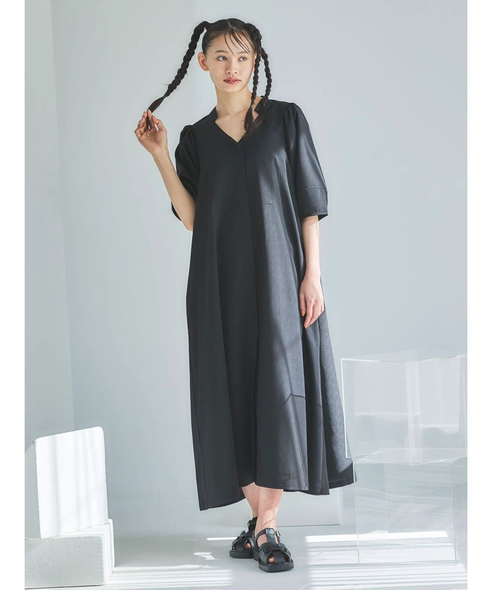 Green Parks ■ＥＳＣＡＲ　ランタンスリーブシャツワンピース 