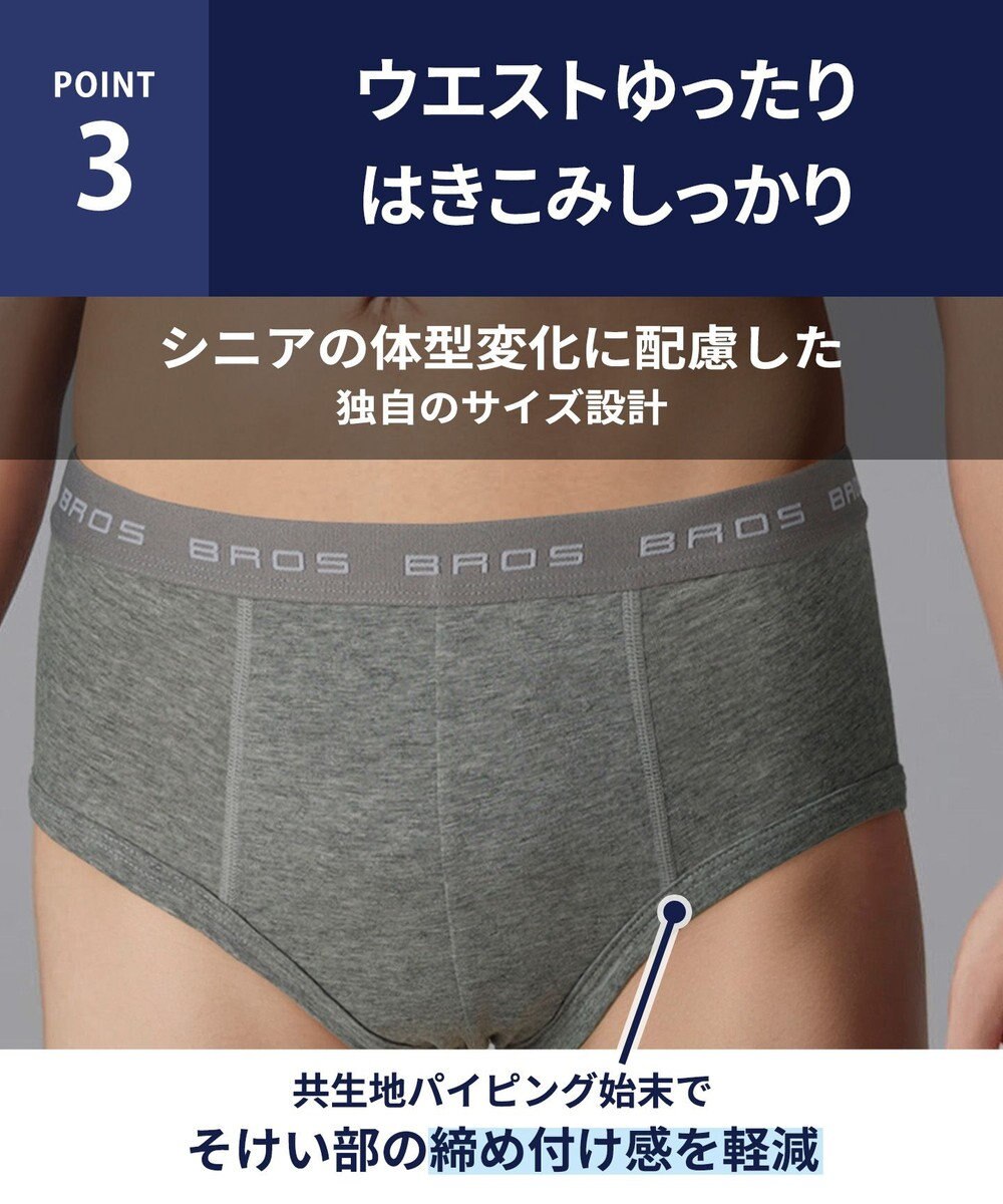 WACOAL MEN ブリーフ フロント立体設計 やさしい肌あたり 前中心布2重設計 前閉じ 下着 メンズ GF2500 /ブロス バイ ワコールメン 