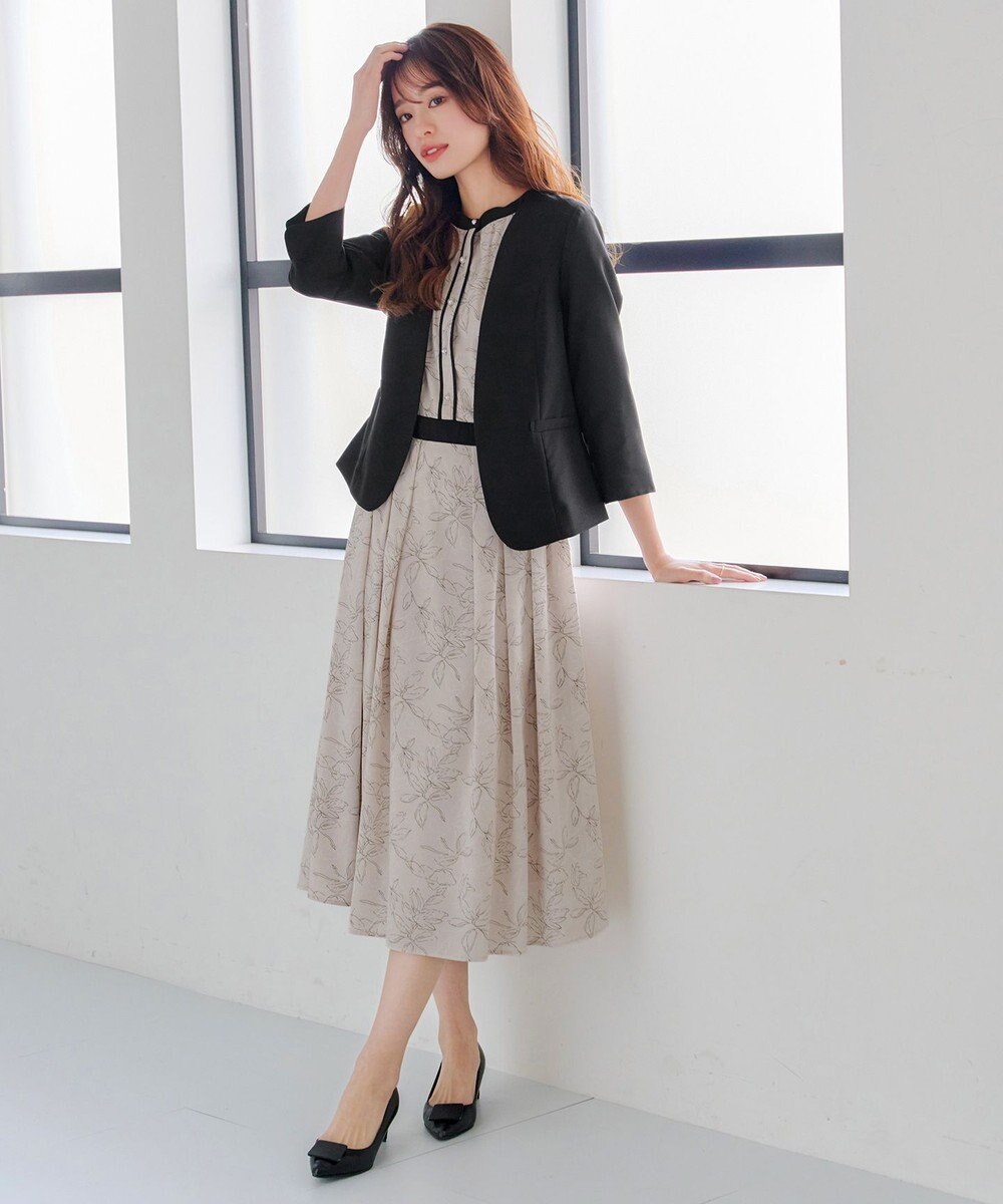 Tiaclasse 【吸水速乾・接触冷感・UVケア・防シワ・洗える】カチオンカラーレスジャケット 