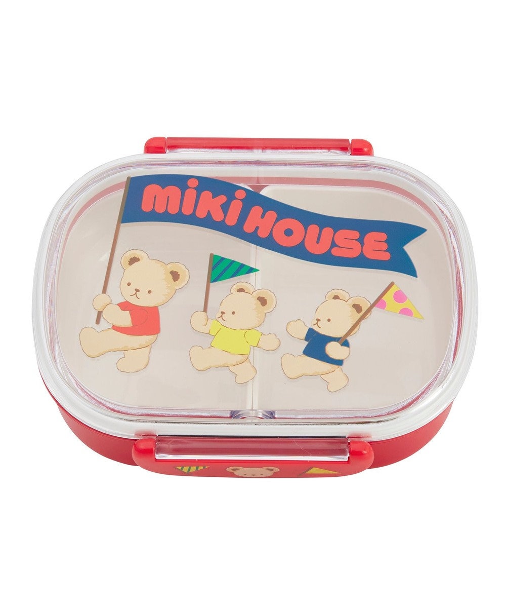 MIKI HOUSE HOT BISCUITS 【ミキハウス】 ミキハウスベア ランチボックス（360ｍｌ） 赤