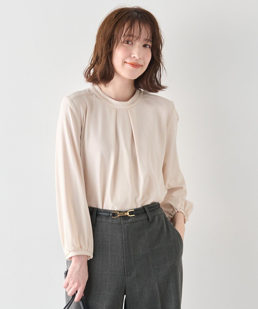 ANY 【洗濯機可】ボータイブラウス 