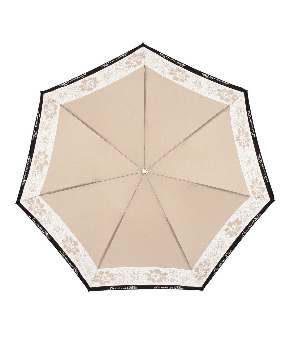 MOONBAT LANVIN en Bleu 折りたたみ傘 サテンプリントフラワー 