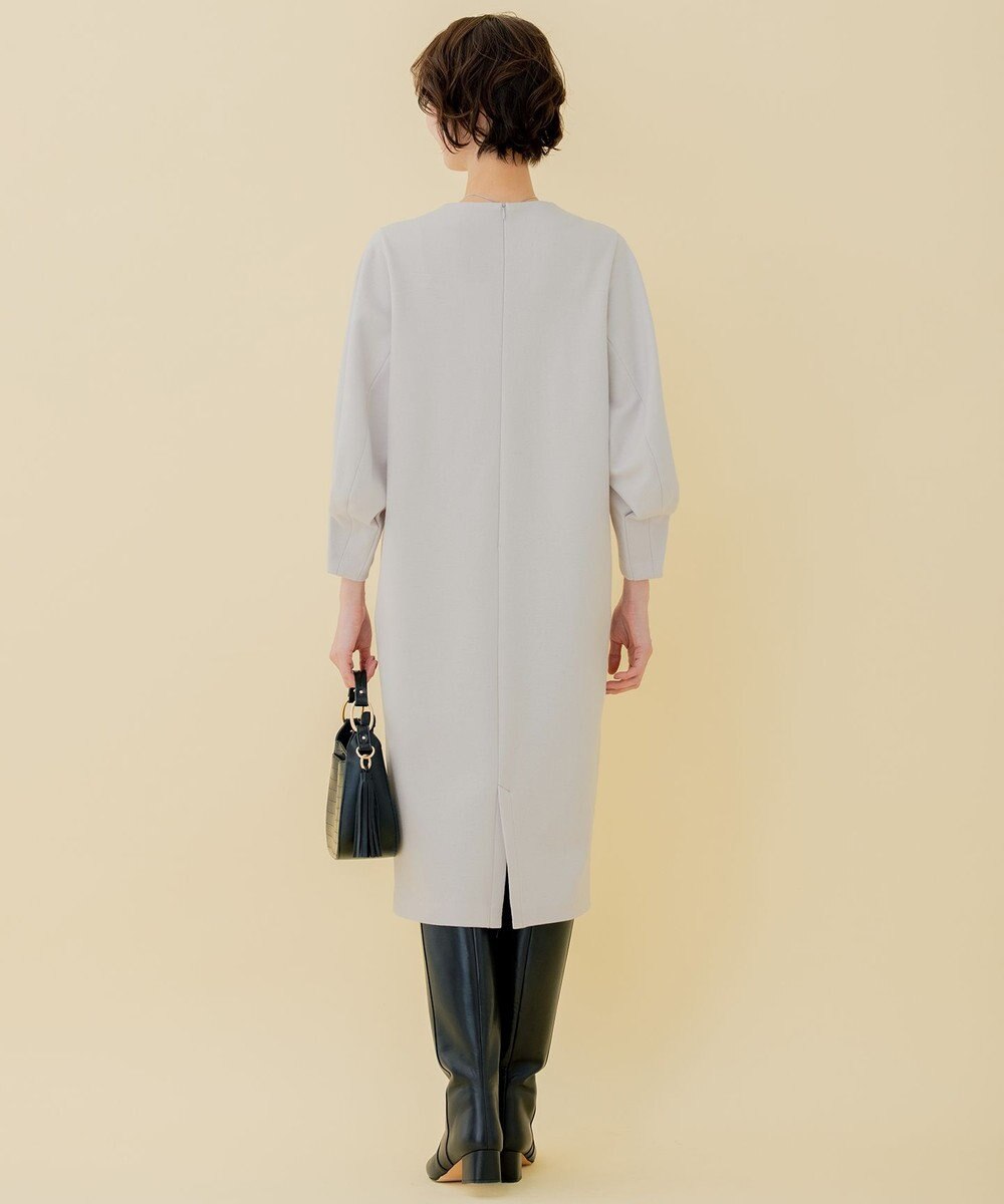 自由区 【WEB限定】ウールミルドジャージー スリーブコンシャスワンピース 